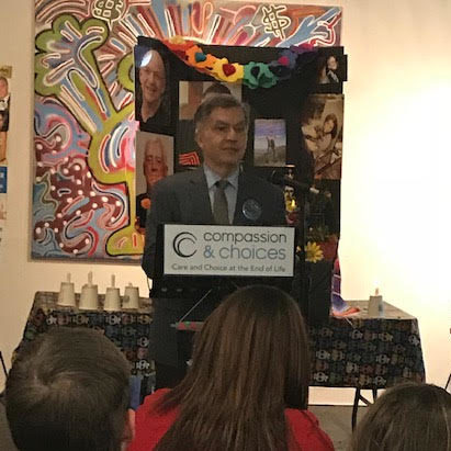 Dr. Torres speaking at NYC Day of the Dead ceremony