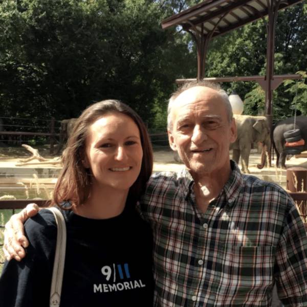 Brittnee Anishanslin and her Father Michael at the zoo