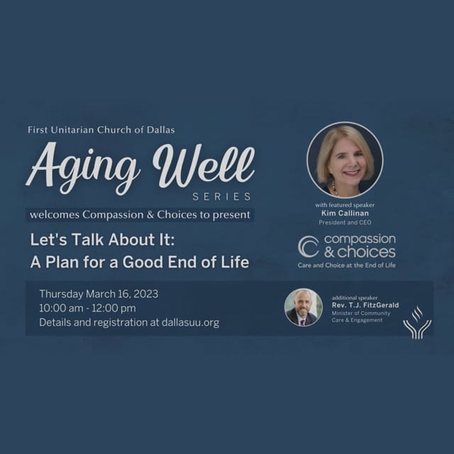 Aging Well Series - Compassion and Choices Presentation Webinar Thumbnail